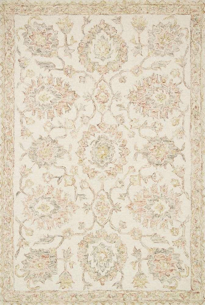 Loloi - Norabel Ivory / Blush 18in x 18in Sample Rug - NORBNOR-04IVBH160S veiw 1
