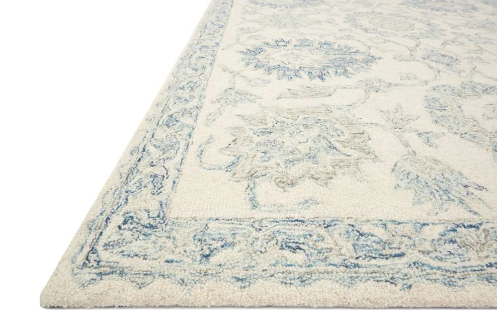 Loloi - Norabel Ivory / Blue 7-9in x 9-9in Area Rug - NORBNOR-04IVBB7999 veiw 4