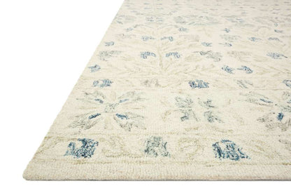 Loloi - Norabel Ivory / Grey 7-9in x 9-9in Area Rug - NORBNOR-02IVGY7999 veiw 2