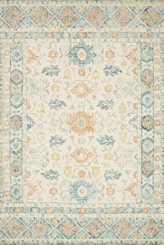 Loloi - Norabel Ivory / Multi 7-9in x 9-9in Area Rug - NORBNOR-01IVML7999 veiw 1