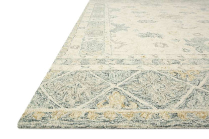 Loloi - Norabel Ivory / Slate 7-9in x 9-9in Area Rug - NORBNOR-01IVSL7999 veiw 2