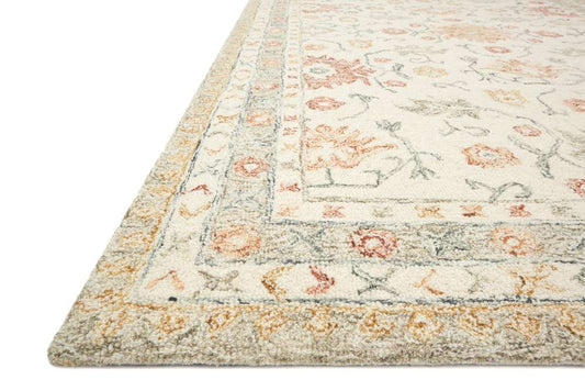Loloi - Norabel Ivory / Rust 8-6in x 12 Area Rug - NORBNOR-03IVRU86C0 veiw 2