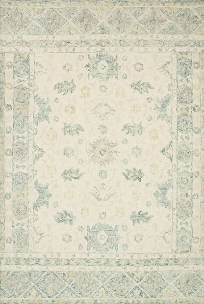 Loloi - Norabel Ivory / Slate 9-3in x 13 Area Rug - NORBNOR-01IVSL93D0 veiw 1