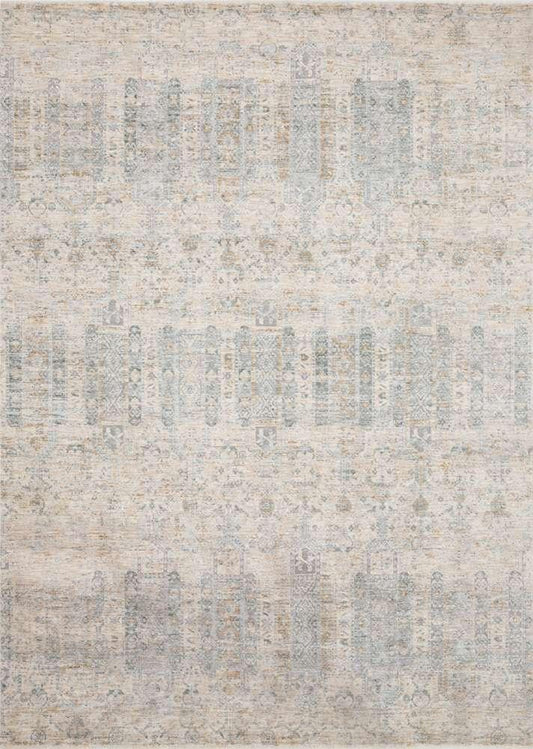 Loloi - Pandora Ivory / Mist 18in x 18in Sample Rug - PANDPAN-02IVMI160S veiw 1