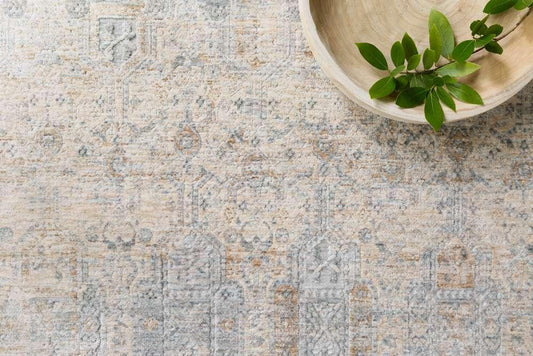 Loloi - Pandora Ivory / Mist 18in x 18in Sample Rug - PANDPAN-02IVMI160S veiw 2