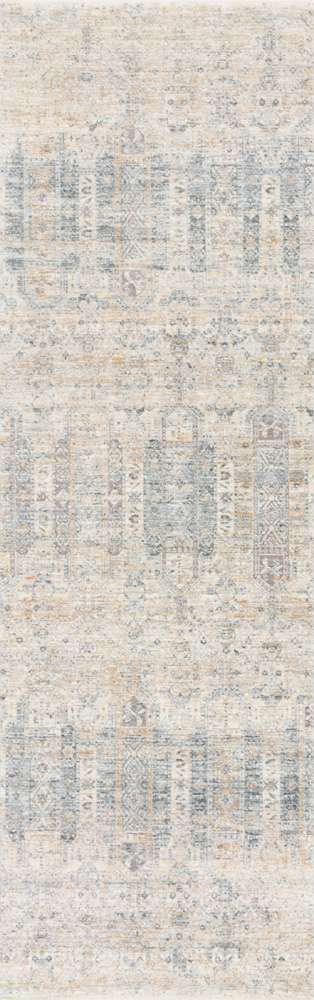Loloi - Pandora Ivory / Mist 2-6in x 12-0in Runner Rug - PANDPAN-02IVMI26C0 veiw 1