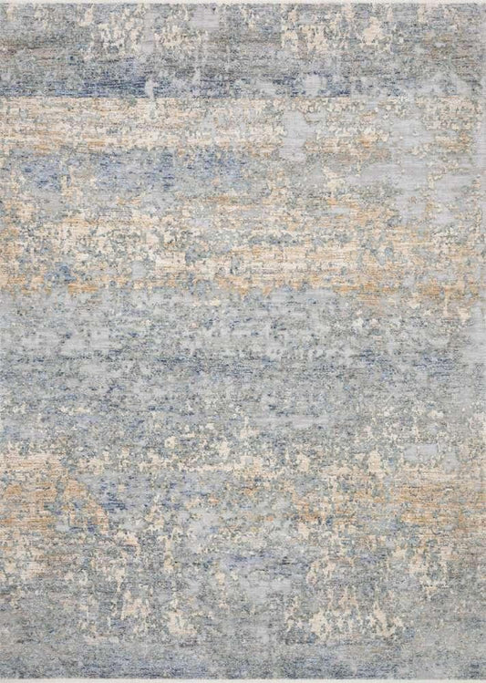 Loloi - Pandora Blue / Gold 7-10in x 7-10in Round Area Rug - PANDPAN-05BBGO7A0R veiw 1