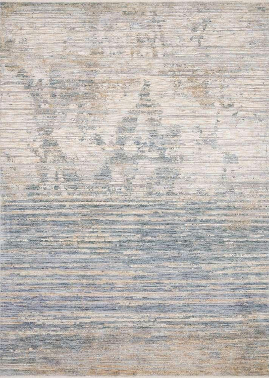 Loloi - Pandora Ivory / Blue 9-6in x 12-5in Area Rug - PANDPAN-06IVBB96C5 veiw 1