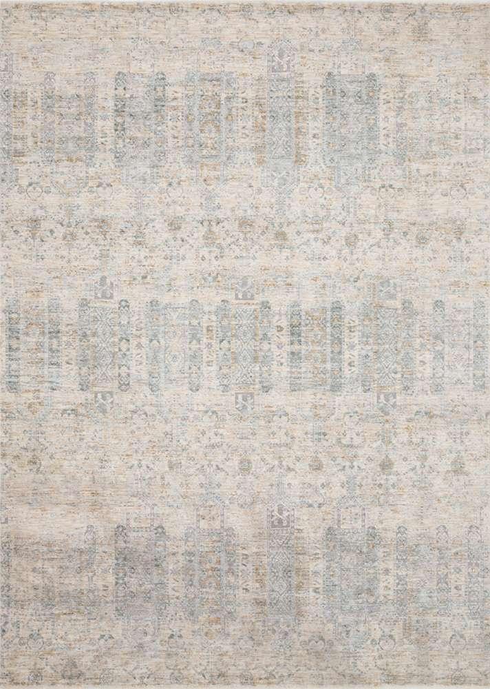Loloi - Pandora Ivory / Mist 9-6in x 12-5in Area Rug - PANDPAN-02IVMI96C5 veiw 1
