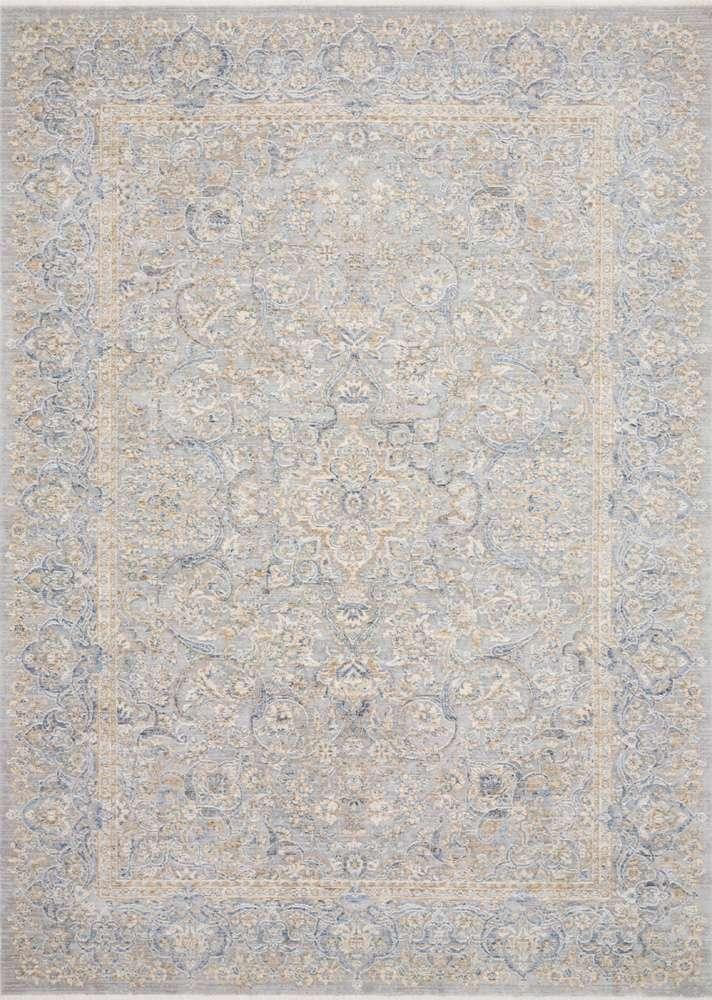 Loloi - Pandora Stone / Gold 9-6in x 12-5in Area Rug - PANDPAN-01SNGO96C5 veiw 1