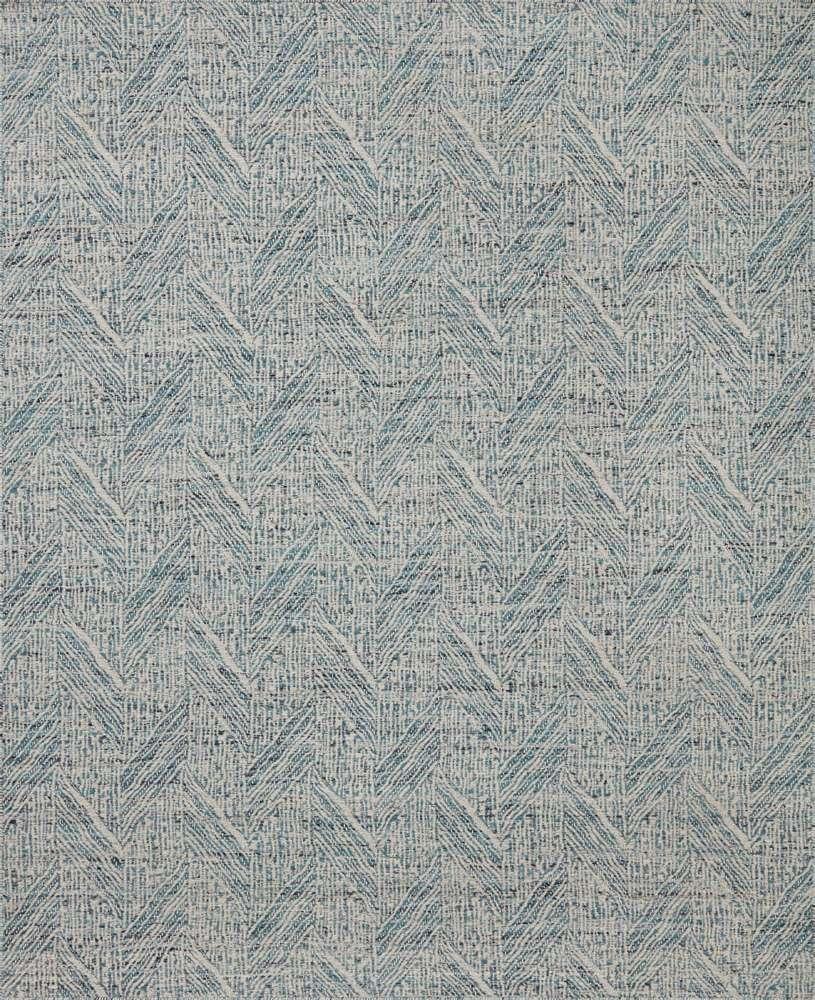 Loloi - Raven Blue / Ivory 18in x 18in Sample Rug - RAVERAV-01BBIV160S veiw 1