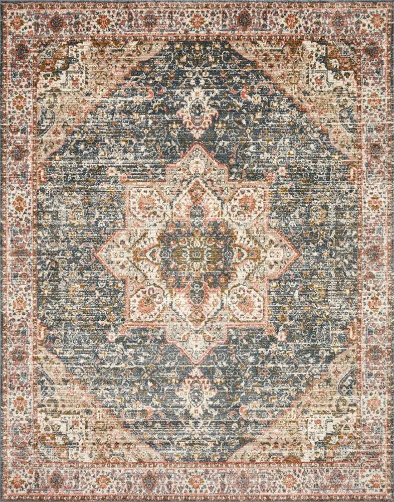 Loloi - Saban Blue / Multi 18in x 18in Sample Rug - SABASAB-01BBML160S veiw 1