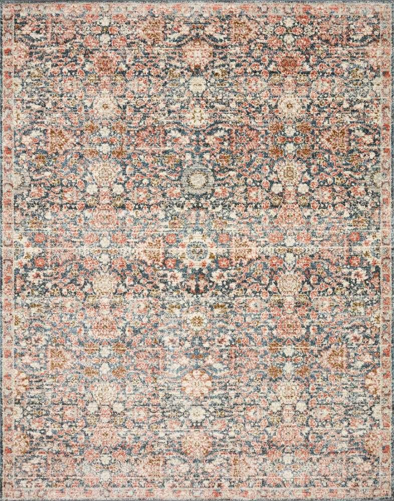 Loloi - Saban Navy / Rust 18in x 18in Sample Rug - SABASAB-03NVRU160S veiw 1
