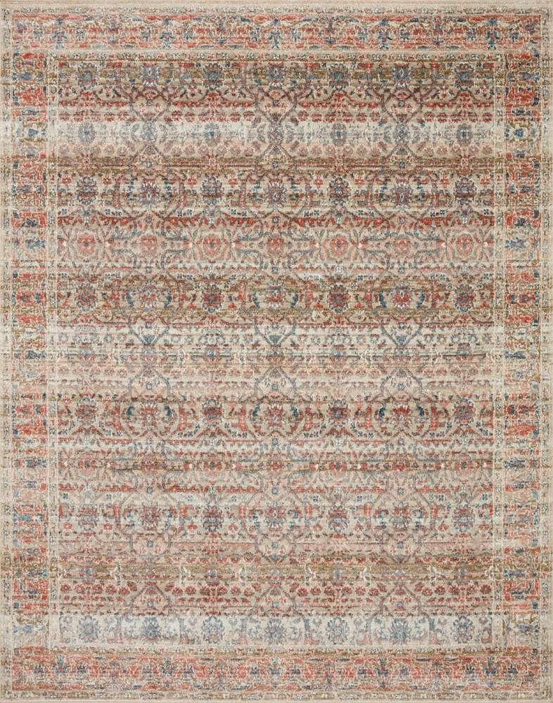 Loloi - Saban Sand / Rust 3-9in x 3-9in Round Accent Rug - SABASAB-05SARU390R veiw 1