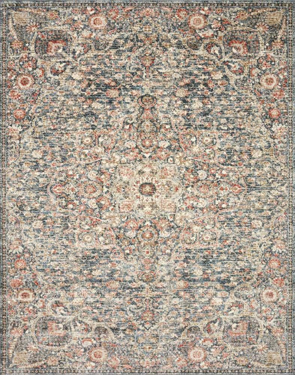 Loloi - Saban Blue / Spice 9-4in x 13 Area Rug - SABASAB-02BBSQ94D0 veiw 1