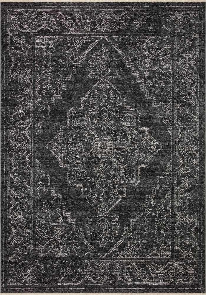 Loloi - Vance Charcoal / Dove 18in x 18in Sample Rug - VANCVAN-03CCDV160S veiw 1