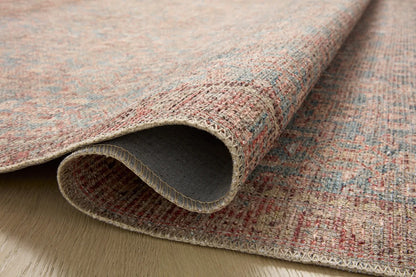 Angela Rose x Loloi - Aubrey Blue / Terracotta 18in x 18in Sample Rug - ABREAUB-04BBTC160S view 7