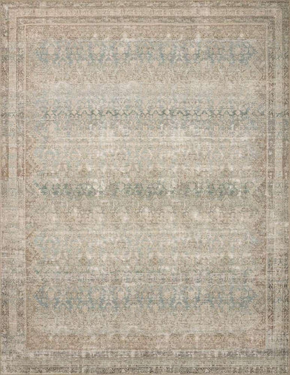 Angela Rose x Loloi - Aubrey Jade / Natural 18in x 18in Sample Rug - ABREAUB-03JDNA160S veiw 1