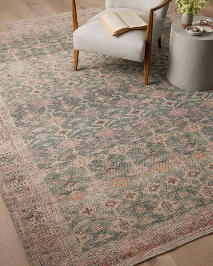 Angela Rose x Loloi - Aubrey Aqua / Sand 2-3in x 3-9in Accent Rug - ABREAUB-02AQSA2339 veiw 4