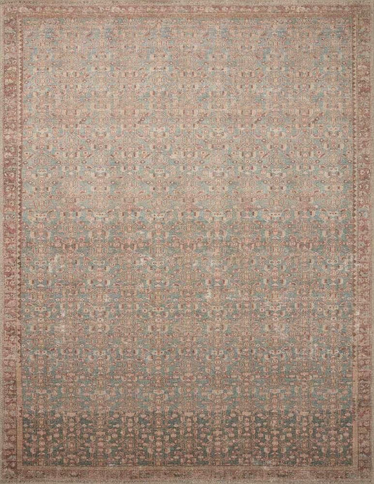 Angela Rose x Loloi - Aubrey Blue / Terracotta 2-3in x 3-9in Accent Rug - ABREAUB-04BBTC2339 veiw 1