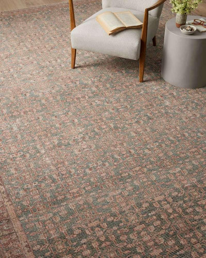 Angela Rose x Loloi - Aubrey Blue / Terracotta 2-3in x 3-9in Accent Rug - ABREAUB-04BBTC2339 veiw 4