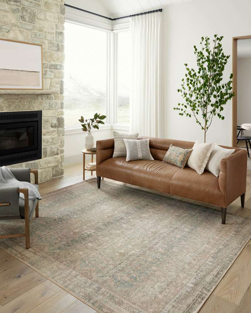 Angela Rose x Loloi - Aubrey Jade / Natural 2-3in x 3-9in Accent Rug - ABREAUB-03JDNA2339 veiw 3