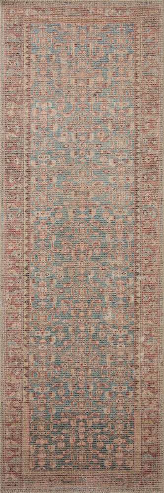Angela Rose x Loloi - Aubrey Blue / Terracotta 2-6in x 9-6in Runner Rug - ABREAUB-04BBTC2696 veiw 1