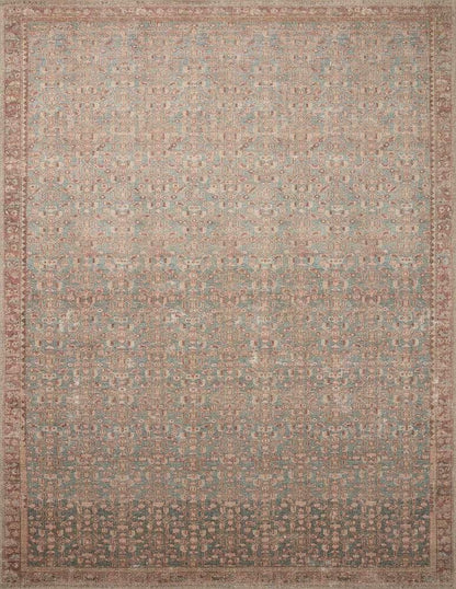 Angela Rose x Loloi - Aubrey Blue / Terracotta 5-0in x 7-0in Area Rug - ABREAUB-04BBTC5070 veiw 1