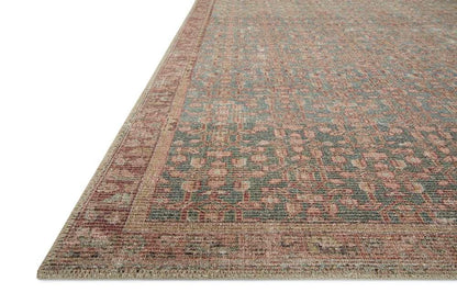 Angela Rose x Loloi - Aubrey Blue / Terracotta 5-0in x 7-0in Area Rug - ABREAUB-04BBTC5070 veiw 5