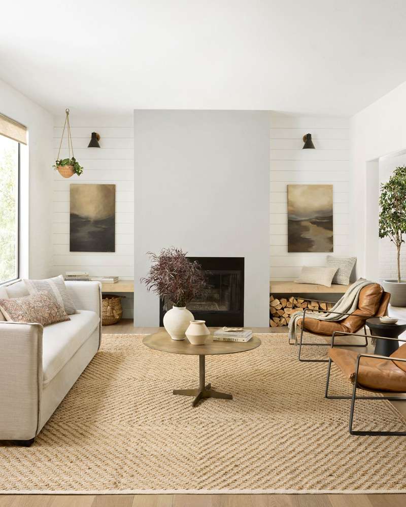 Angela Rose x Loloi - Colton Natural / Ivory 18in x 18in Sample Rug - COLOCON-04NAIV160S veiw 2