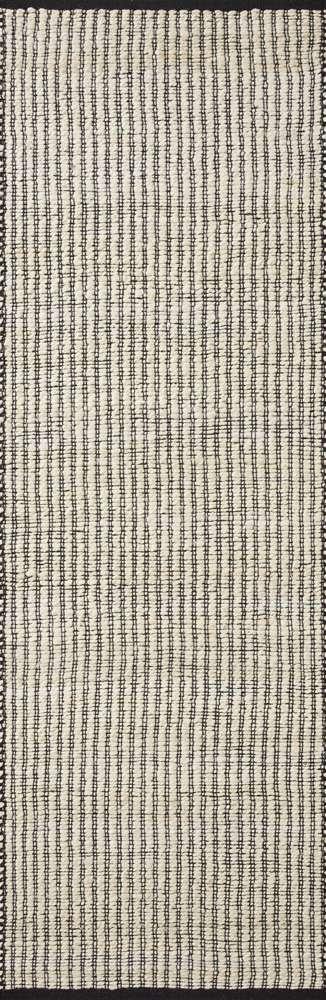Angela Rose x Loloi - Colton Ivory / Black 2-6in x 8-0in Runner Rug - COLOCON-02IVBL2680 veiw 1
