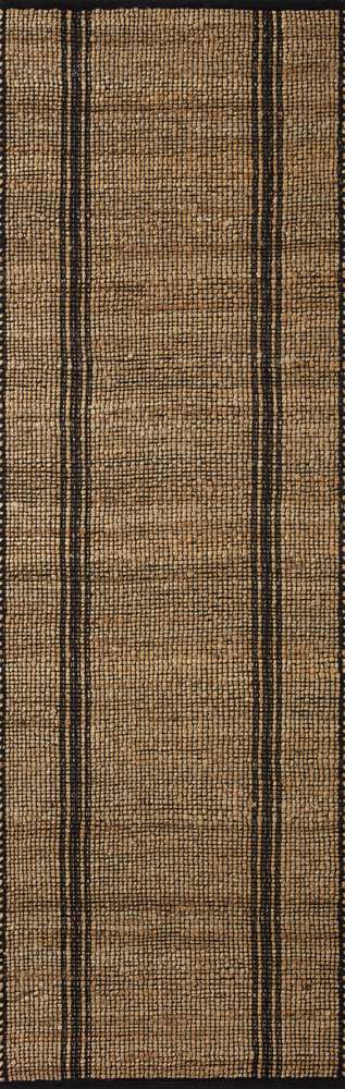 Angela Rose x Loloi - Colton Natural / Black 2-6in x 8-0in Runner Rug - COLOCON-01NABL2680 veiw 1