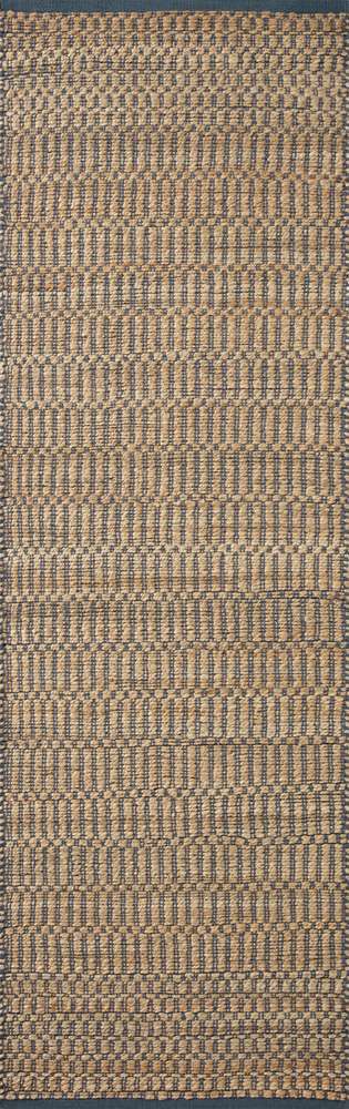Angela Rose x Loloi - Colton Natural / Navy 2-6in x 8-0in Runner Rug - COLOCON-05NANV2680 veiw 1