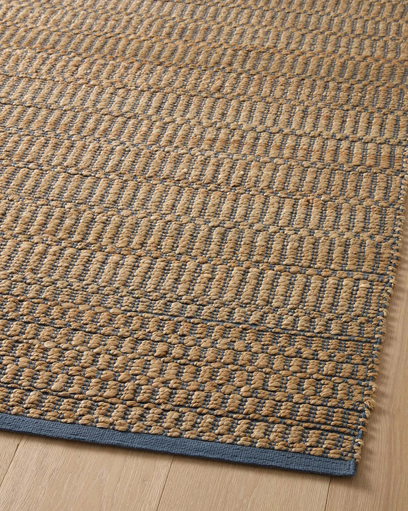 Angela Rose x Loloi - Colton Natural / Navy 2-6in x 8-0in Runner Rug - COLOCON-05NANV2680 view 4