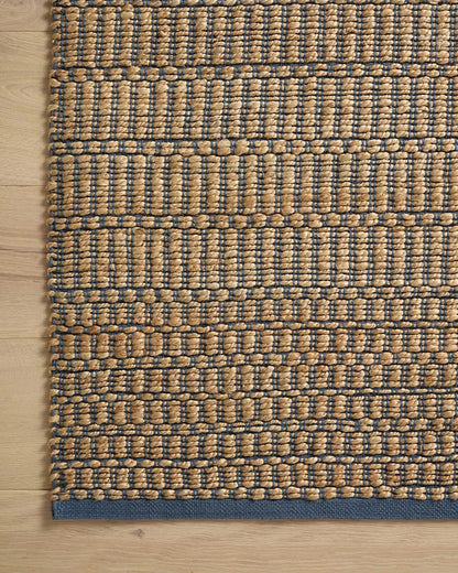 Angela Rose x Loloi - Colton Natural / Navy 4-0in x 6-0in Accent Rug - COLOCON-05NANV4060 view 6