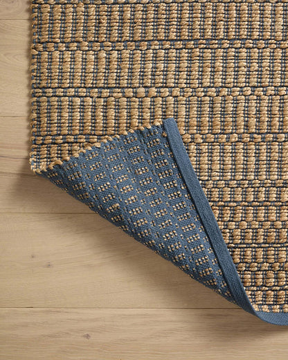 Angela Rose x Loloi - Colton Natural / Navy 4-0in x 6-0in Accent Rug - COLOCON-05NANV4060 view 9