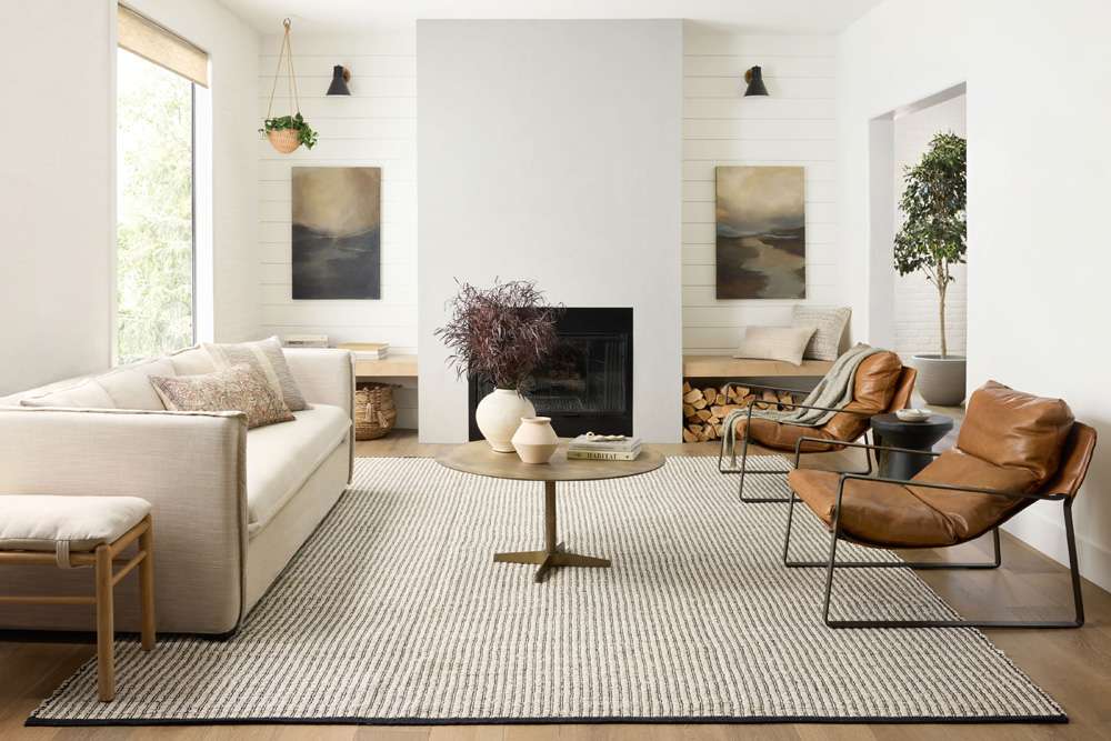 Angela Rose x Loloi - Colton Ivory / Black 7-6in x 9-6in Area Rug - COLOCON-02IVBL7696 veiw 3