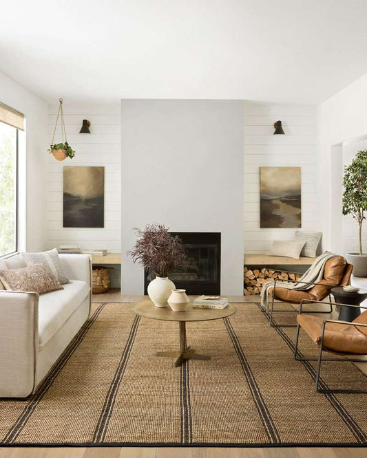 Angela Rose x Loloi - Colton Natural / Black 7-6in x 9-6in Area Rug - COLOCON-01NABL7696 veiw 2