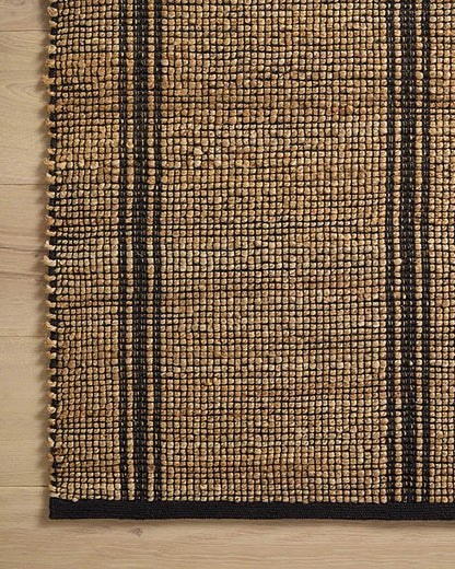 Angela Rose x Loloi - Colton Natural / Black 7-6in x 9-6in Area Rug - COLOCON-01NABL7696 view 7