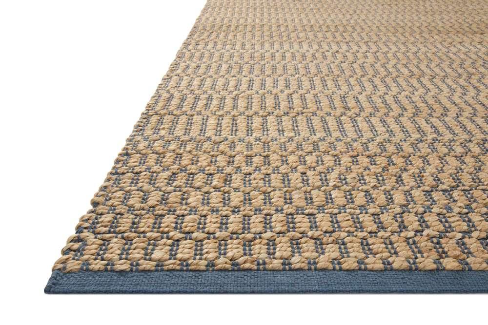Angela Rose x Loloi - Colton Natural / Navy 7-6in x 9-6in Area Rug - COLOCON-05NANV7696 veiw 5