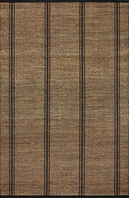 Angela Rose x Loloi - Colton Natural / Black 9-0in x 12-0in Area Rug - COLOCON-01NABL90C0 veiw 1