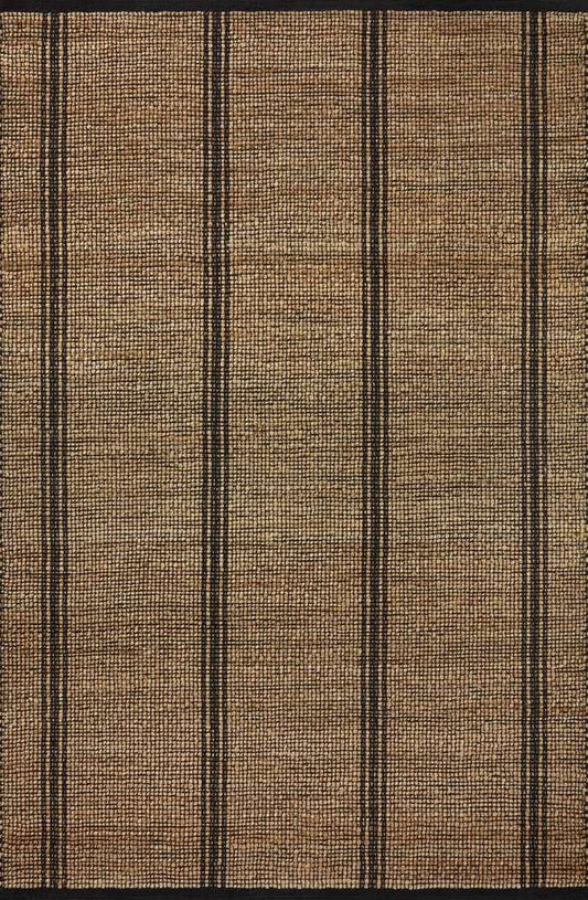 Angela Rose x Loloi - Colton Natural / Black 9-0in x 12-0in Area Rug - COLOCON-01NABL90C0 veiw 1