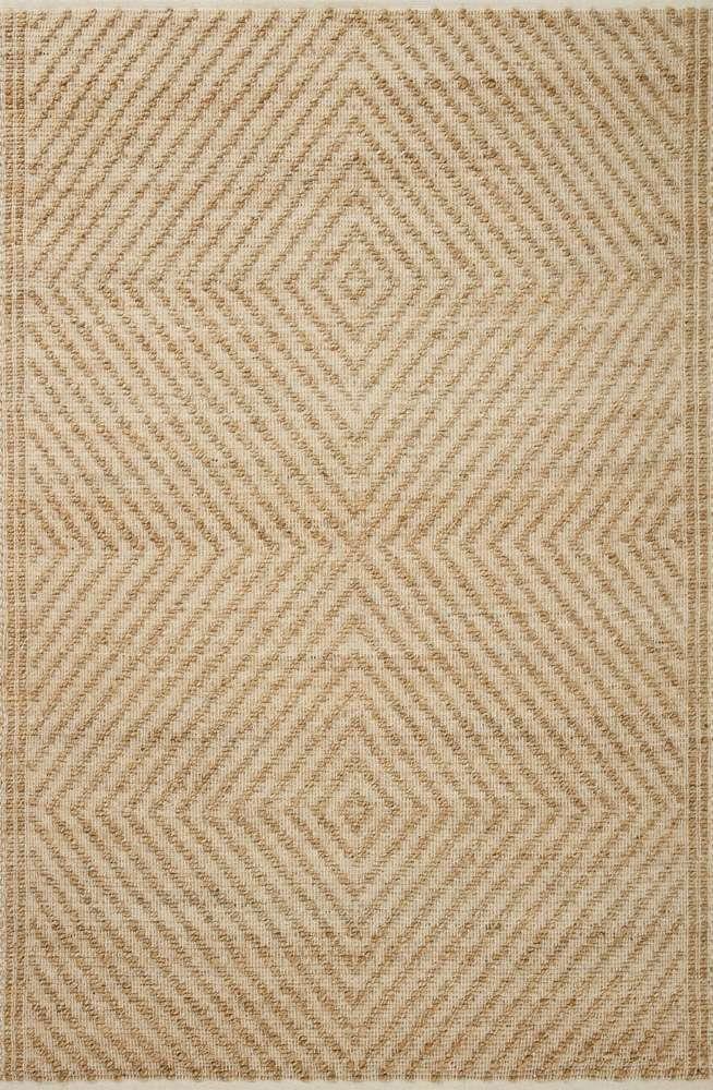 Angela Rose x Loloi - Colton Natural / Ivory 9-0in x 12-0in Area Rug - COLOCON-04NAIV90C0 veiw 1