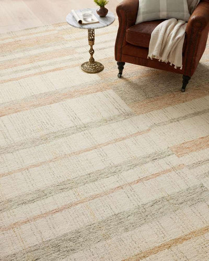 Chris Loves Julia x Loloi - Chris Natural / Multi 18in x 18in Sample Rug - CHRICHR-04NAML160S veiw 4