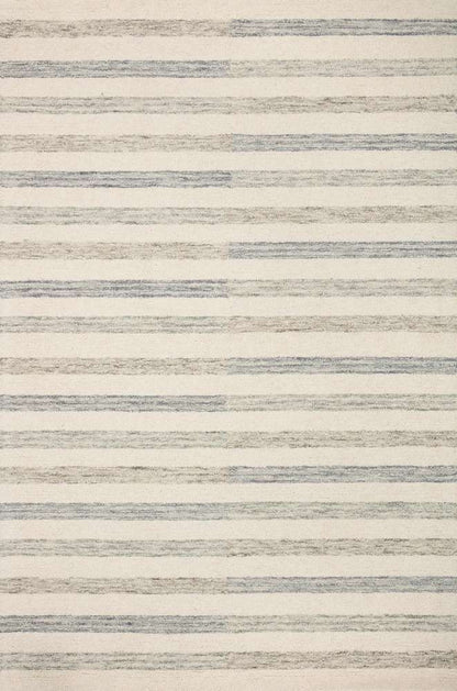 Chris Loves Julia x Loloi - Chris Ivory / Slate 2-3in x 3-9in Accent Rug - CHRICHR-05IVSL2339 veiw 1