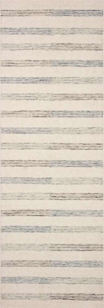 Chris Loves Julia x Loloi - Chris Ivory / Slate 2-6in x 11-6in Runner Rug - CHRICHR-05IVSL26B6 veiw 1