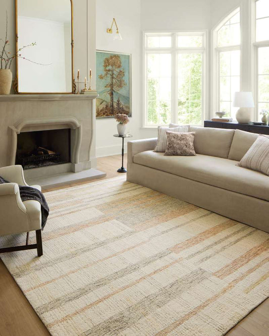 Chris Loves Julia x Loloi - Chris Natural / Multi 3-6in x 5-6in Accent Rug - CHRICHR-04NAML3656 veiw 2