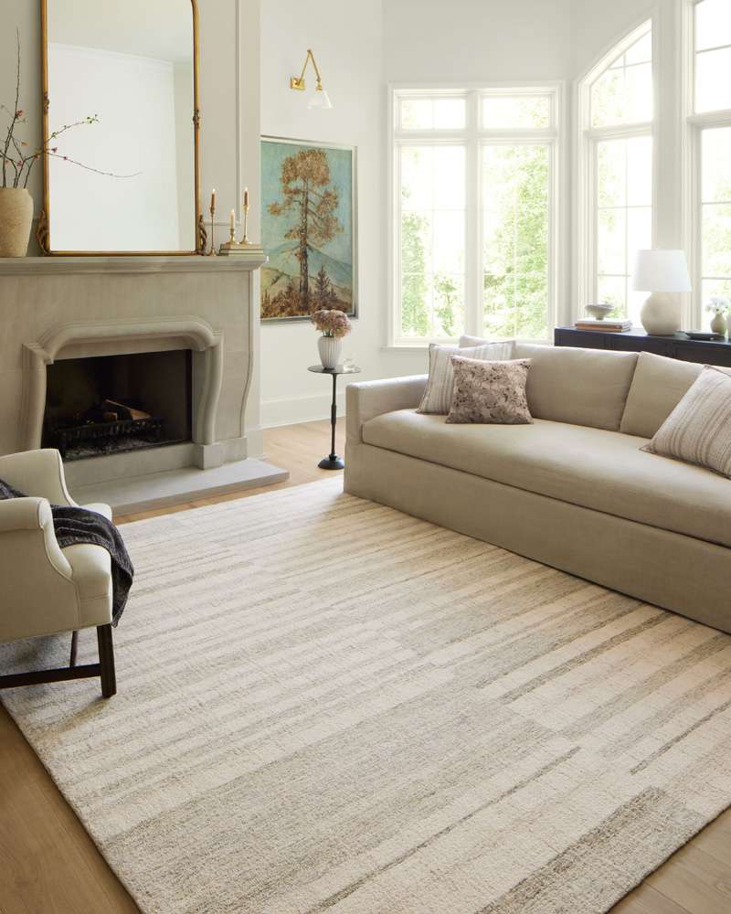 Chris Loves Julia x Loloi - Chris Natural / Sage 7-9in x 7-9in Square Area Rug - CHRICHR-02NASG790S veiw 4