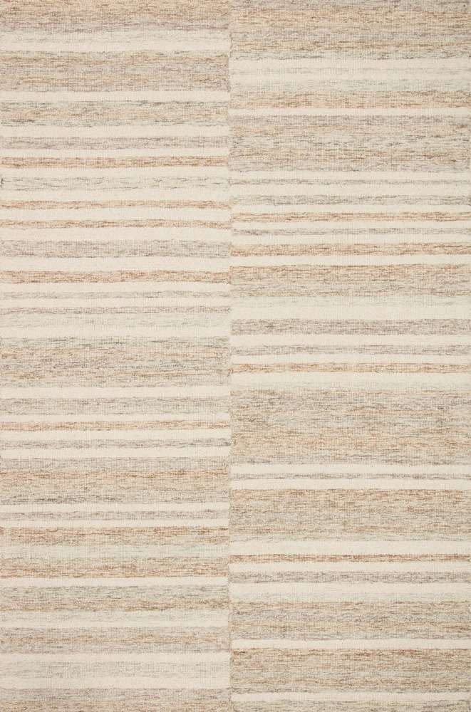 Chris Loves Julia x Loloi - Chris Ivory / Clay 7-9in x 9-9in Area Rug - CHRICHR-03IVCG7999 veiw 1