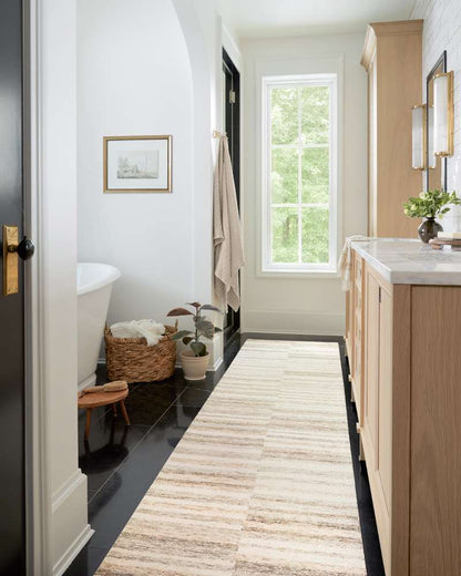 Chris Loves Julia x Loloi - Chris Ivory / Clay 7-9in x 9-9in Area Rug - CHRICHR-03IVCG7999 veiw 3